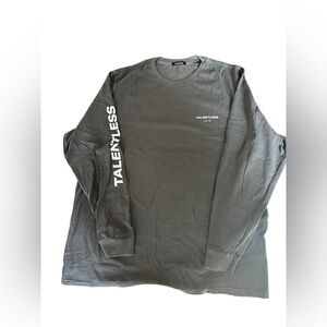 TALENTLESS Charcoal Long Sleeve Tee